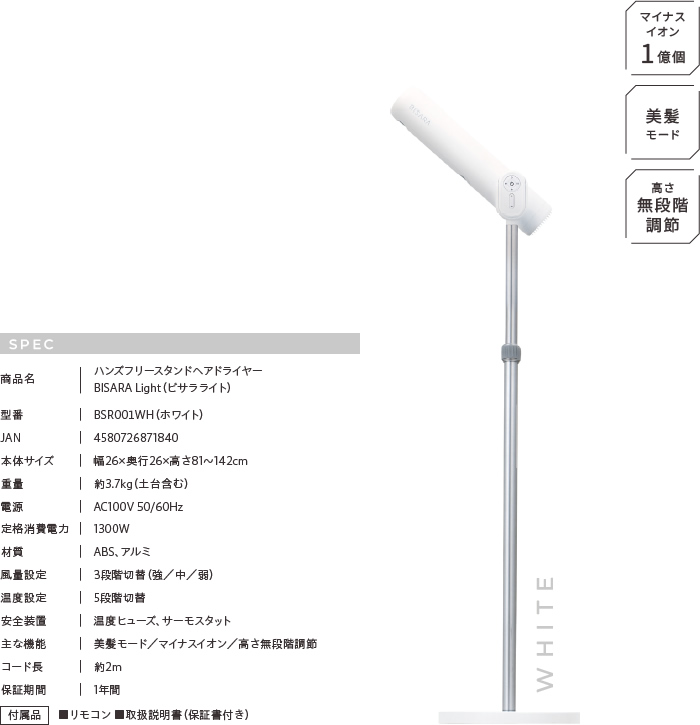 ビサラライト スペック